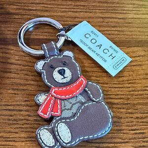Coach Brown Bear Keychain NWT